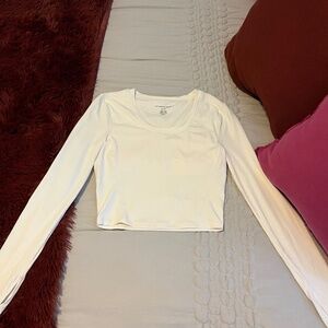 Harmony & Balance Cropped Long Sleeve Top